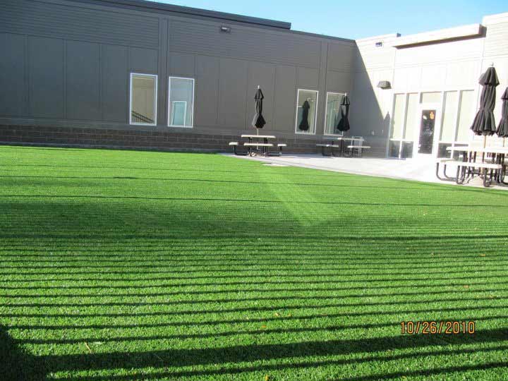 Commercial artificial grass lawn