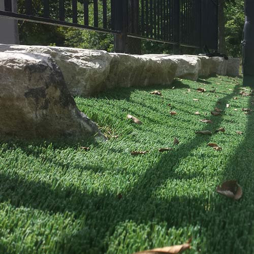 Close Up of Artificial Landscaping in St. Louis, Missouri