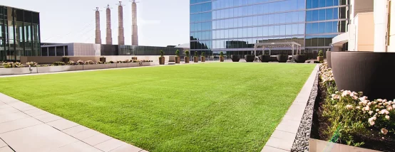 Artificial grass meeting area from SYNLawn