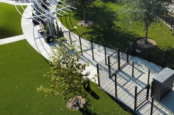 dog park artificial grass lawn